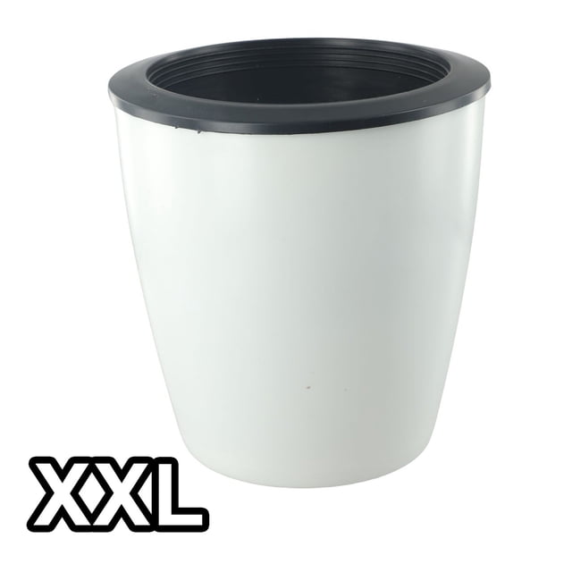 LEFU for Self-Watering Flower Pot Plastic Imitation Porcelain Planter Indoor Outdoor Garden Container with Inner Pot and Cotton Rope for Plant Care (Multiple Sizes Available)