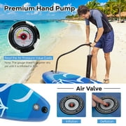 Goplus 10' Inflatable SUP Board, Portable Paddle Board with 5D rings Stand Up Paddle Board for Youth & Adult Navy