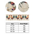 thumbnail image 6 of Xipuska Farmhouse Rooster Bed Runners for King Size Bed, Decorative Bed Throws for Foot of Bed, Vintage Rustic Animal Prints Bed Runner Sofa Throw Bedding Scarf Protector Slipcover for Bedroom/Hotel, 6 of 6