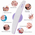 thumbnail image 3 of 10 Pack Professional Nail Files, Double Sided Emery Boards 100/180 Grit, Reusable Nail File Set for Manicure & Pedicure, Home and Salon Use, 3 of 7