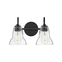 85562BK Lark Vera - 20W 2 LED Bath Vanity-9.75 Inches Tall and 15 Inches Wide-Black Finish