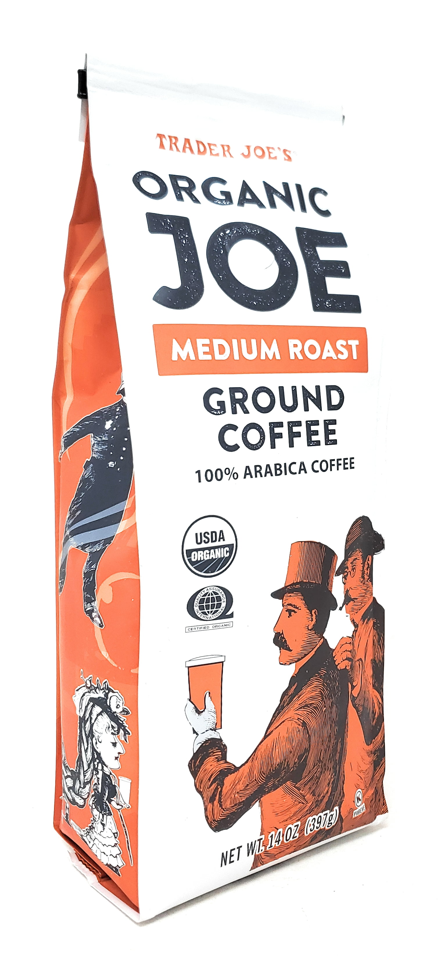 Trader Joe's Organic Joe Ground Coffee, Medium Roast, USDA Organic, 100% Arabica, 14 oz