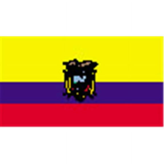 Annin Flagmakers 192330 3 ft. x 5 ft. Nyl-Glo Ecuador Government Flag