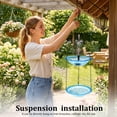 thumbnail image 5 of Grusce Hanging Solar Bird Bath Fountain, Solar Power Outdoor Water Fountain with Cascading Water Decorative for Garden Yard Patio, 5 of 11