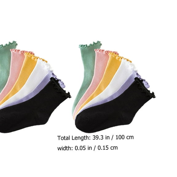 UPOUART Girls Cotton Socks 6 Pairs Breathable Novelty Pattern Soft Comfortable Kids Socks