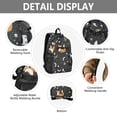 thumbnail image 4 of JIALIOU 14" Laptop Backpack Waterproof Airline Approved Stylish Casual Daypack for Travel Business College Work, Fox Plants Stars Moons, 4 of 8