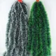 thumbnail image 2 of Guirnalda de cintas de oropel navideñas de 60/4 m, guirnalda de caña verde, adornos colgantes para árbol de Navidad, suministros de decoración para bodas, fiestas y el hogar, 2 of 5