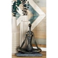 thumbnail image 2 of 9" x 11" Black Polystone Yoga Sculpture, by DecMode, 2 of 9
