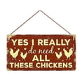 thumbnail image 2 of All I Decoration Hanging Interesting Need Sign Chickens Yes Wooden Decorations These Do Really Rustic Wall Home Decor, 2 of 9