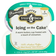 (3 pack) (3 Pack) Steep & Brew Premium Icing on the Cake Coffee, 0.35 oz, 4 count