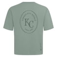 thumbnail image 3 of Men's Levelwear Green Kansas City Royals Signet Oversized Luxe Signature Knit T-Shirt, 3 of 3