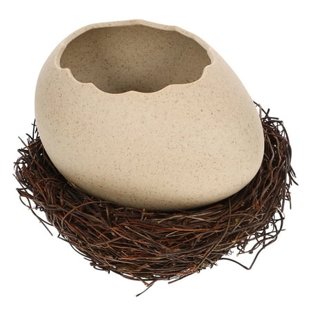 

Voiceine Egg Shaped Dessert Bowl Noodle Bowl Food Container Noodle Storage Holder with Nest