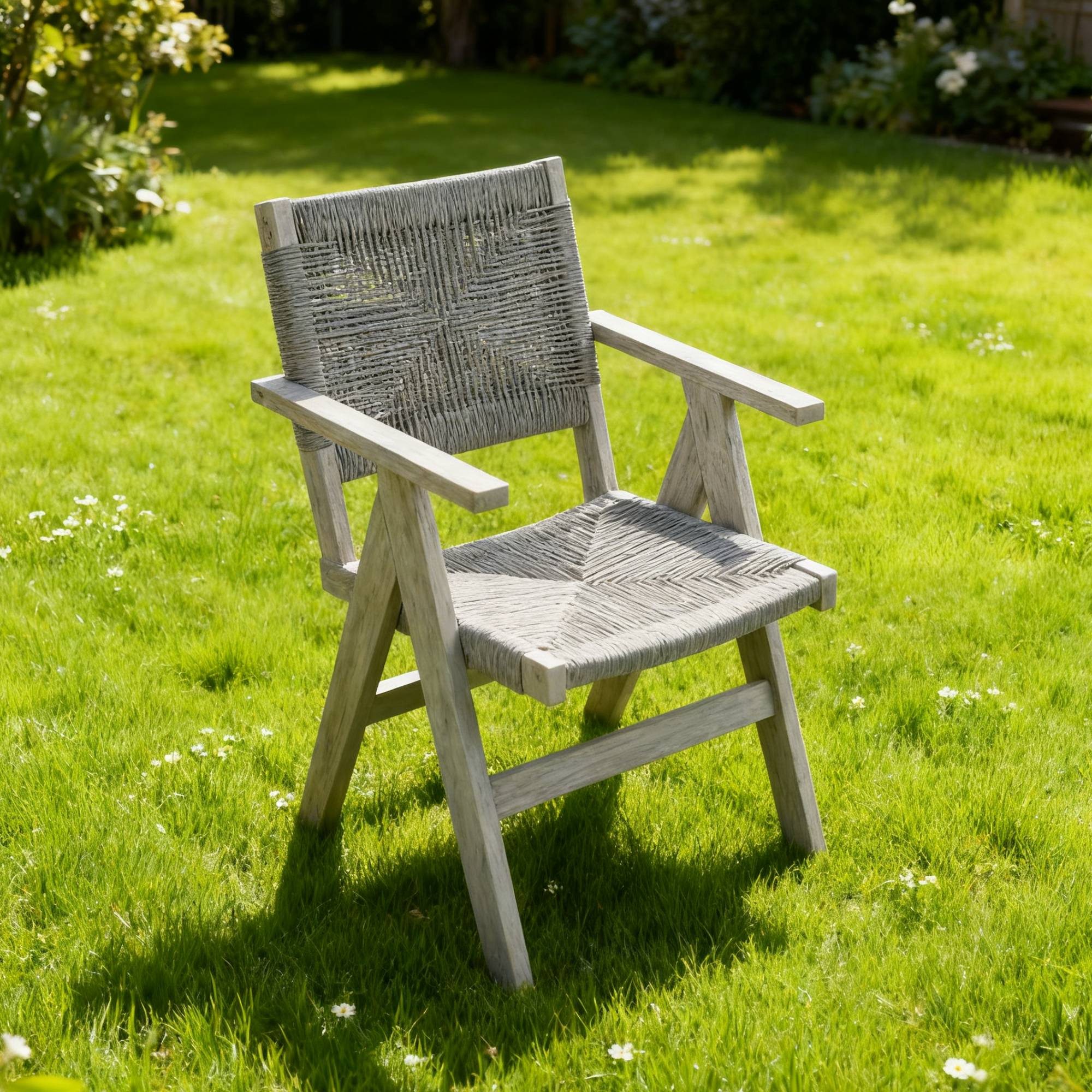 All Season Outdoor Dining Chair, Universal Leisure Seat for Garden Dinner Patio Outdoor Eating Space, Brown