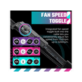 thumbnail image 4 of Cooler Master Mobius 120 OC - 4.72" Maximum Fan Diameter - 1 x Fan(s) - 88.10 CFM Maximum Airflow - 3200 rpm - Dual Ball Bearing - 4-Pin PWM - Case, PC - 22.8 Year Life, 4 of 5