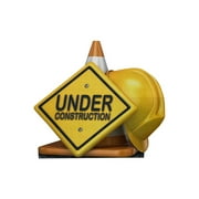 Construction Zone Standee - Life Size Warning Sign Cutout for Parties, Events, and Decor - Durable Cardboard Standup for Fun and Safety