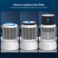 thumbnail image 5 of PhiloDeco HEPA Air Purifier,Covers Up to 3,500 sq ft,PM2.5 Air Quality Monitoring,Smart WiFi Control, Auto, Pet, And Sleep Modes,Effectively Removes Dust, Pollen, And Wildfire Smoke,Relieves Allergy, 5 of 10