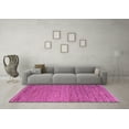 thumbnail image 3 of Ahgly Company Indoor Square Abstract Purple Modern Area Rugs, 3' Square, 3 of 4