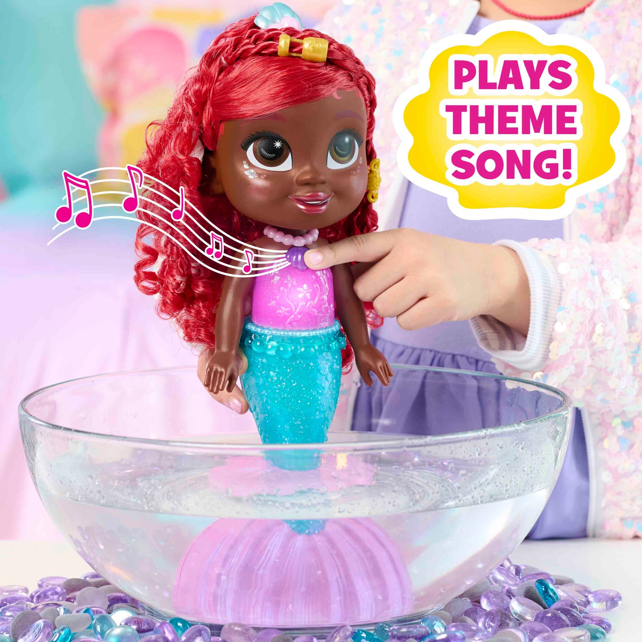 Disney Junior Splash & Glow Ariel Lights and Sounds 11.5inch Doll and Accessories, 5pieces, Kids Toy(图5) Disney Junior Splash & Glow Ariel Lights and Sounds 11.5inch Doll and Accessories, 5pieces, Kids Toy(图5)