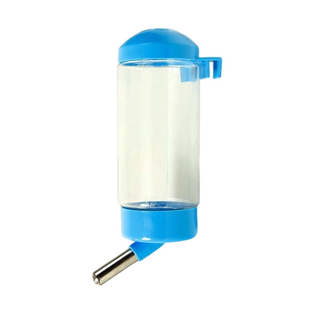 Bebedero para mascotas, portátil, lavable, bonito, boquilla de acero inoxidable, a prueba de fugas, 400ml, colgante recargable, bebedero sin Suministros de alimentación y agua para mascotas Azul Methold PT004403-01