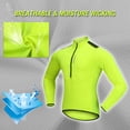 thumbnail image 4 of Wosawe Men's Cycling Jersey Spring Autumn Half-zip MTB Bike Riding Long Sleeve Shirt Clothing, 4 of 8