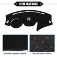 thumbnail image 4 of Unique Bargains Car Dashboard Cover Compatible for Hyundai Veloster 2012-2017 Protective Polyester, Black, 4 of 7