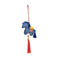 thumbnail image 3 of Colgante del año del Caballo, adorable mascota del zodíaco, animal para decoración del hogar y el coche, adorno compacto del zodíaco chino 2026, Azul, 3 of 8