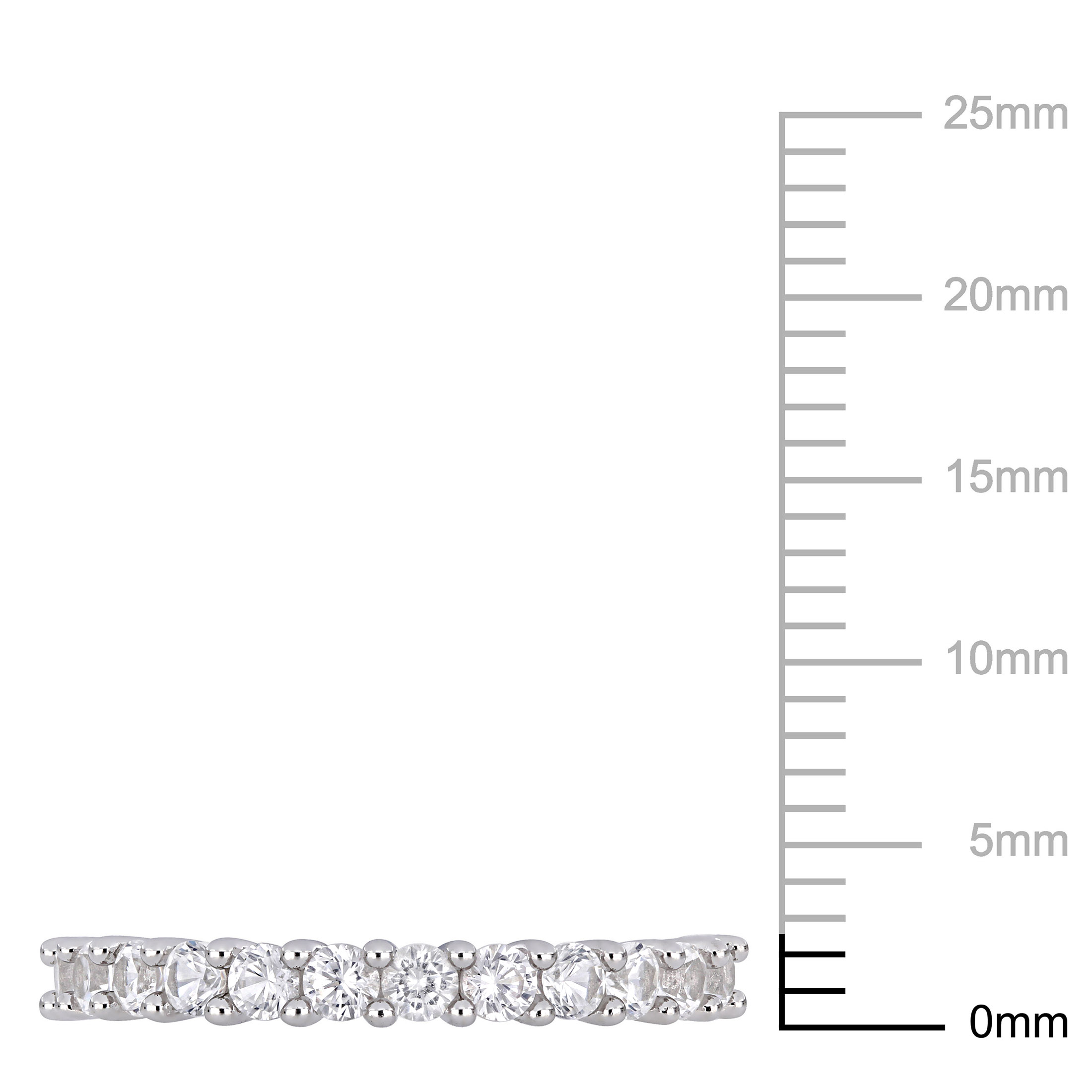 Everly Women's TDW 1 1/10 Carat Diamond 10kt White Gold Wedding Band with Shared Prongs Setting (G-H, I2-I3) - image 3 of 8