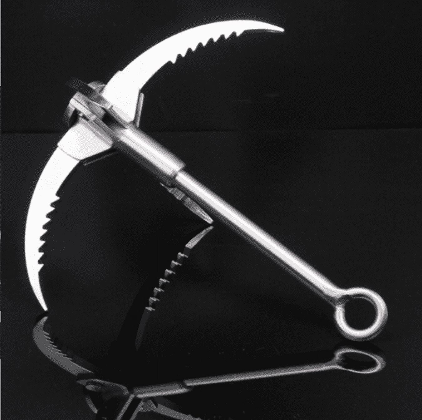 FASTBIRD Grappling Hook, Stainless Steel Folding Grappling Hook Rock Climbing Claw Survival Tool Equipment