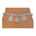 thumbnail image 2 of Sweet Sixteen Adjustable Bracelet, Will Fit Everyone. Nickel, Lead, And Cadmium Free. Miraculos Virgin Mary, Antique Scroll Sweet Sixteen, Scroll Cross Wthin A Heart Charms. ©2023, 2 of 2