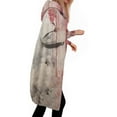 thumbnail image 1 of Sudadera con capucha de manga larga informal y chaquetas para mujer, sudadera con capucha holgada de manga larga con estampado de Halloween, chaqueta larga de poliéster para mujer, 1 of 5