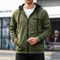 thumbnail image 6 of LYSMORA Men's Contrast Lined Full Zip Hoodie Jacket, Multi Zipper Pocket Raglan Long Sleeve Casual Athletic Zip Up Sweatshirt, 6 of 6