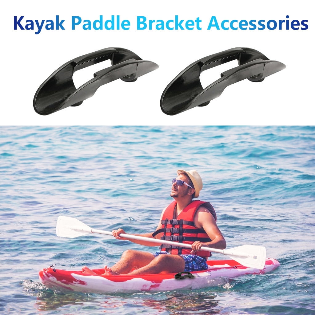 150mm Watercraft Removable Black Plastic Clip Holder Kayak Paddle Canoe Boat \\ 