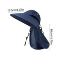 thumbnail image 3 of Cebalnir Sun Hat Outdoor Wide Brimmed Sun Protection Hat Windproof Shawl Sun Hat Fisherman Hat Breathable Sun Hat Travel Leisure Hat Spring And Summer Sunscreen Hat, 3 of 7