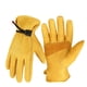 thumbnail image 3 of Par de guantes de trabajo de cuero para hombres - con abrazadera de muñeca esférica y A, 3 of 5