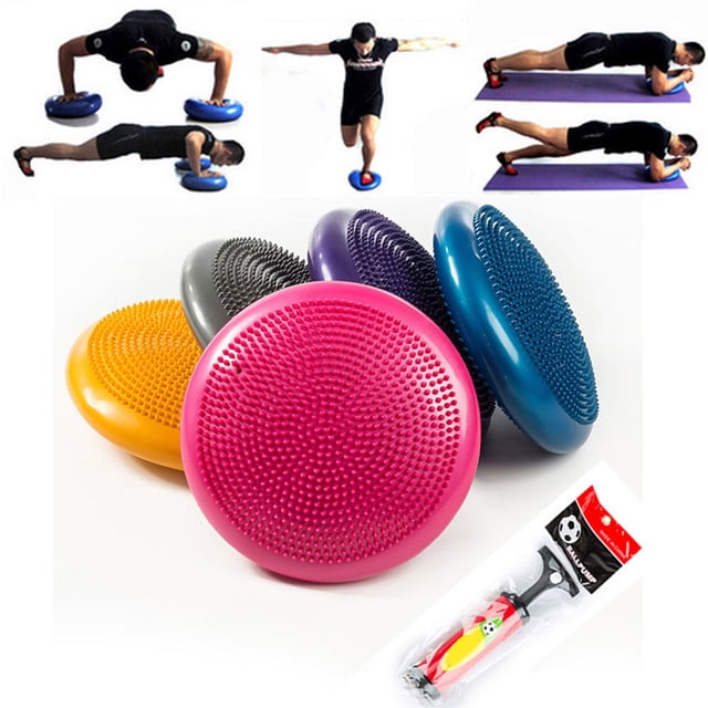 LITINKIMI Balance Cushion Grey Wobble Disc for Exercise Enhancing Strength and Ergonomic Seating