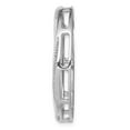 thumbnail image 2 of 14K White Gold Charm Pendant Diamond Round 1 5Ct. Fancy Twist Circle Chain Slide, 2 of 4