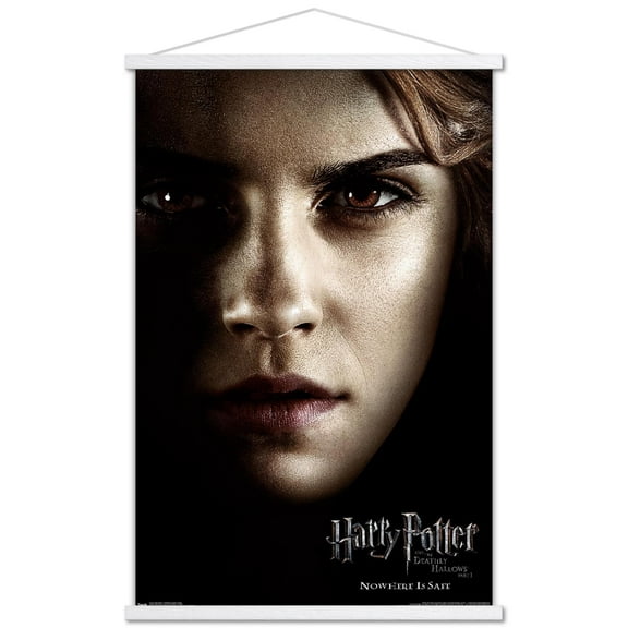 Harry Potter and the Deathly Hallows: Part 1 - Hermione One Sheet Wall Poster with Wooden Magnetic Frame, 22.375" x 34"