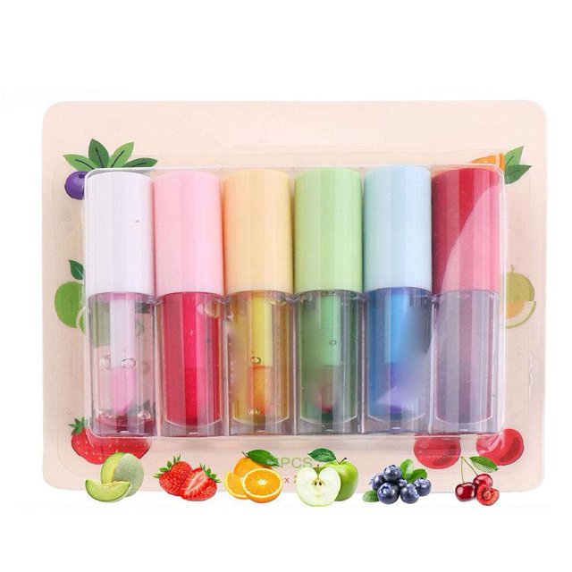 Ruifaya colores de brillo labial que cambian de color con sabor a frutas