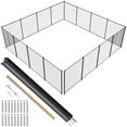 thumbnail image 3 of KFFKFF Swimming Pool Barrier, 4 x 48 FT Barriers, Detachable Child Protection Pool Enclosure, Simple Self-Installation Pool Guard, 340gms Teslin PVC Pool Barrier Mesh Safeguards Children and Pets, 3 of 9