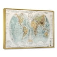 thumbnail image 3 of Designart 'Ancient World Map II' Rustic Framed Canvas Wall Art Print, 3 of 5