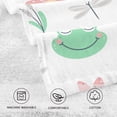 thumbnail image 4 of GZHJMY Face Hand Towel Set Frogs Flowers Pattern Cotton Washcloths, Quick-Dry Highly Absorbent Bath Towel- Pack of 2 Washcloths, 4 of 7