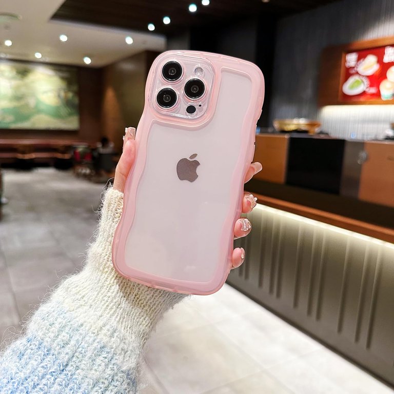 iPhone 14 Pro Maxケース　ヌードピンク Phone Case for iPhone 14 Pro Max 6.7 inches, Wavy Edges Soft