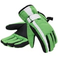 thumbnail image 1 of Women 3M Thinsulate Lined Waterproof Snowboard / Ski Gloves,M,Green White, 1 of 4