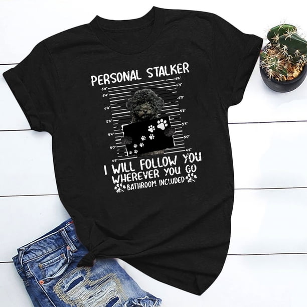 Puntoco - Camiseta de manga corta para mujer con estampado de animales, informal, a la moda Puntoco Puntoco-4