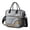 Grey and Gold-1, variant on Blue and Black Checkered Pattern Insulated Leakproof Lunch Box for Women, Large Lunch Bag for Tween Teen Adult, Loncheras Para Mujer for Work Beach Travel Picnic Camping