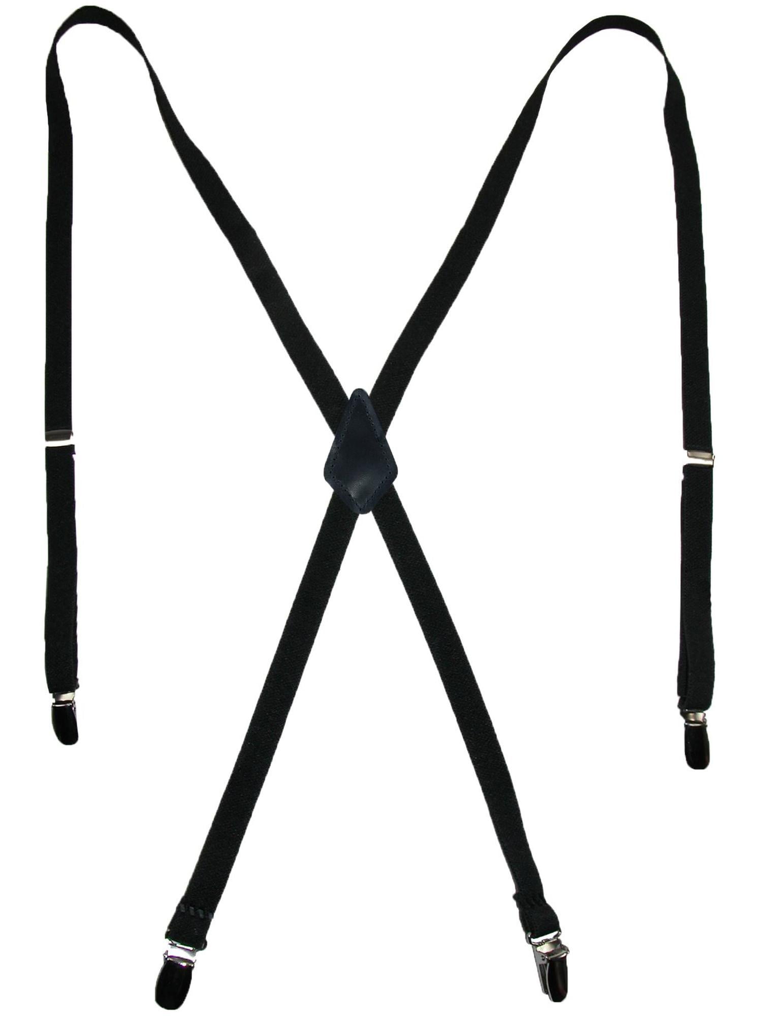 CTM® Elastic Clip-End 1/2 Inch Skinny Urban Suspenders (Women's ...