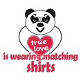 thumbnail image 3 of CafePress - True Love Panda Women's Dark Pajamas - Women's Short Sleeve Print T-Shirt and Pants Dark Cotton Pajama Set, 3 of 7