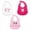 Ice Cream, variant on Infant Girl Silicone Bibs 3pk, Ice Cream, One Size
