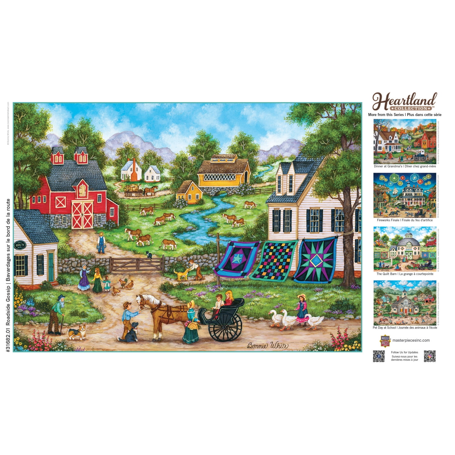 MasterPieces 500 Piece Jigsaw Puzzle for Adults - Roadside Gossip - 15"x21"