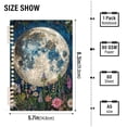 thumbnail image 3 of Wildflowers and Trees Surrounded Full Moon Notebooks 1-subject Journal 60 Sheets A5 College Ruled Paper Detachable Ring 8.3"x5.7", 3 of 8